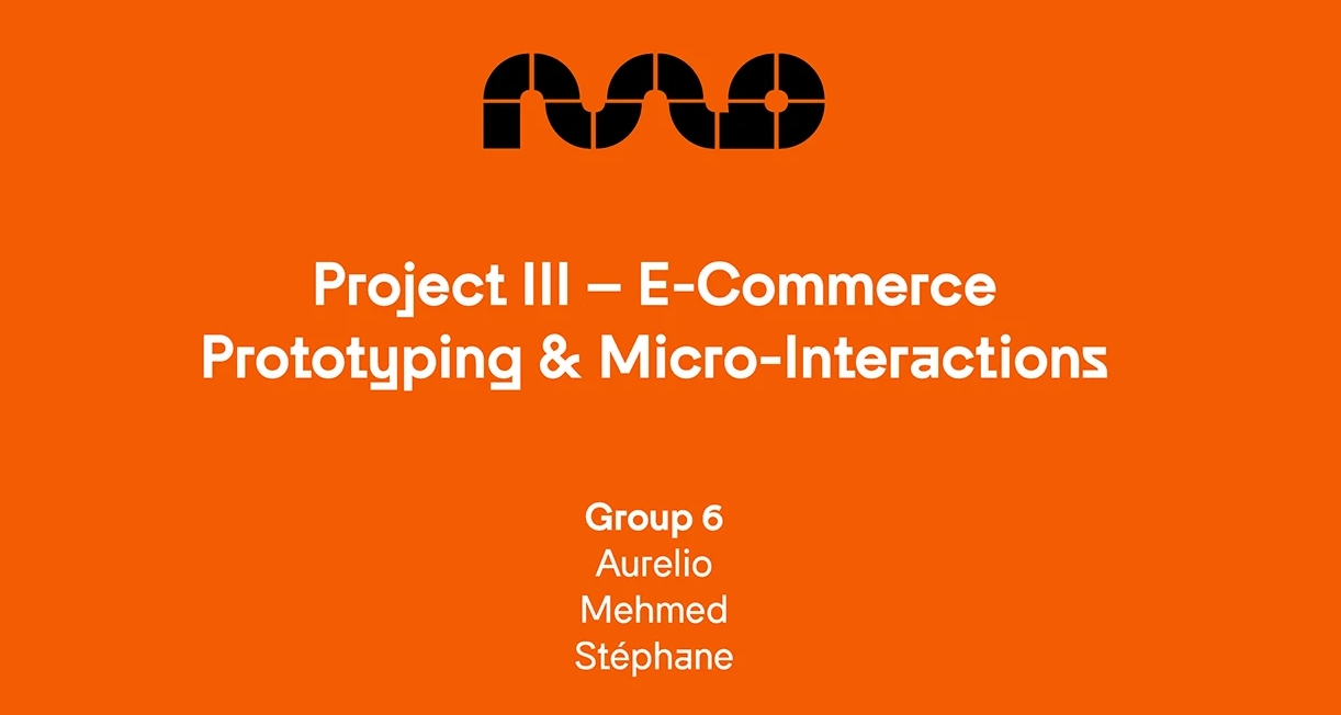 E-Commerce Prototyping
